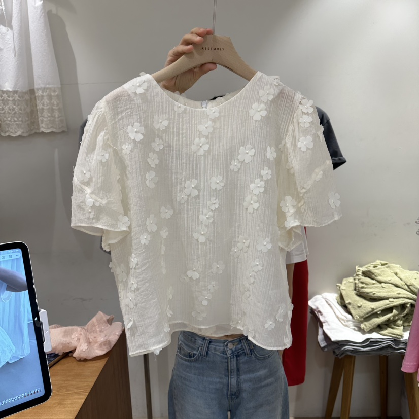 ASSEMBLY韓國代購女士新款推薦休閑時尚人氣26夏季襯衫蕾絲衫ASSEMBLY襯衫/蕾絲衫圖色2