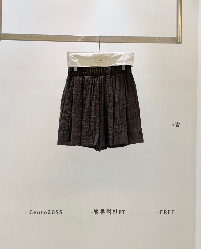 CENTO東大門實拍韓國女士新品時尚休閑人氣推薦26夏季短褲CENTO短褲圖色3棕色