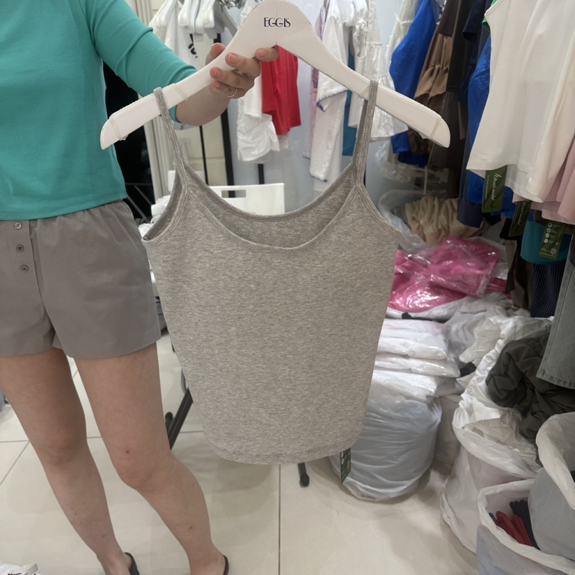 EGG IS韓國代購女裝新品人氣時尚熱賣休閑26夏季吊帶背心無袖EGG IS吊帶/背心圖色6