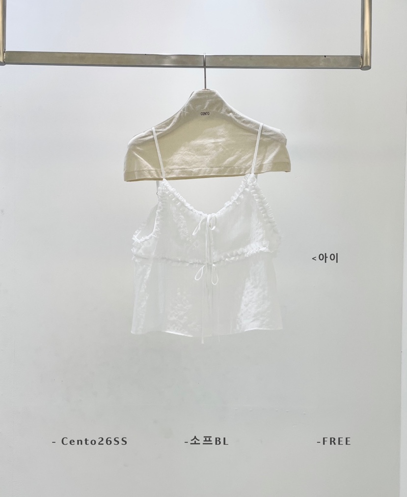 CENTO韓國直郵女士新品時尚休閑熱賣推薦人氣26夏季吊帶背心CENTO吊帶/背心圖色1
