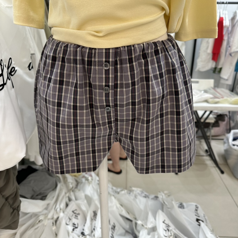 EGG IS韓國代購女裝新款推薦人氣熱賣26夏季時尚休閑短褲EGG IS短褲圖色1