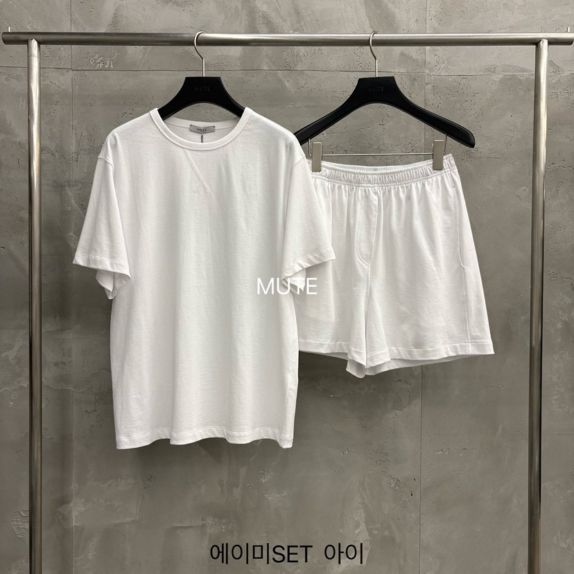 MUTE-P韓國直郵女裝新品休閑推薦人氣熱賣26夏季時尚套裝MUTE套裝圖色1白色