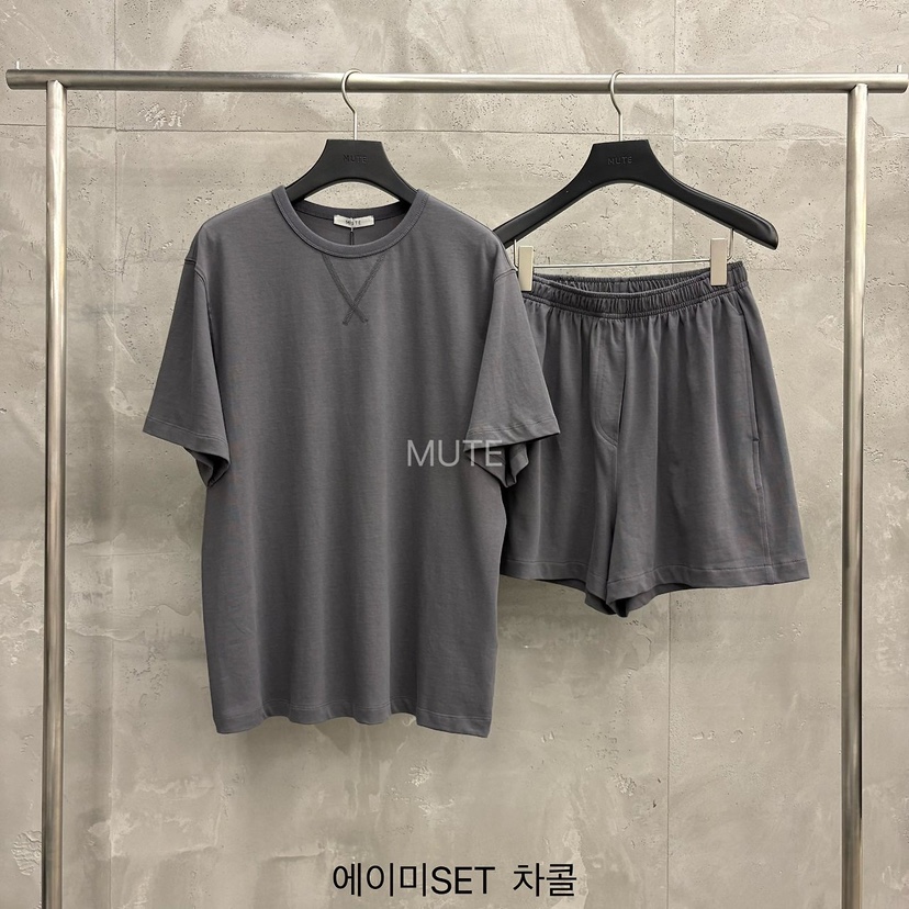 MUTE-P韓國直郵女裝新品休閑推薦人氣熱賣26夏季時尚套裝MUTE套裝圖色3墨色