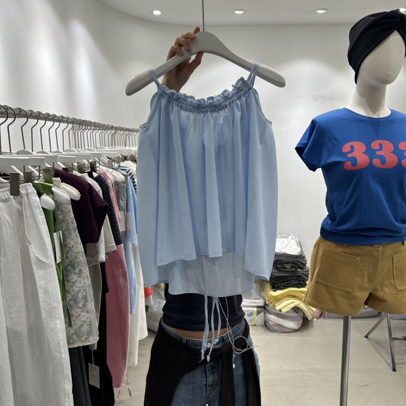 INNI韓國代購女裝新款熱賣時尚休閑26夏季人氣推薦吊帶背心inni吊帶/背心