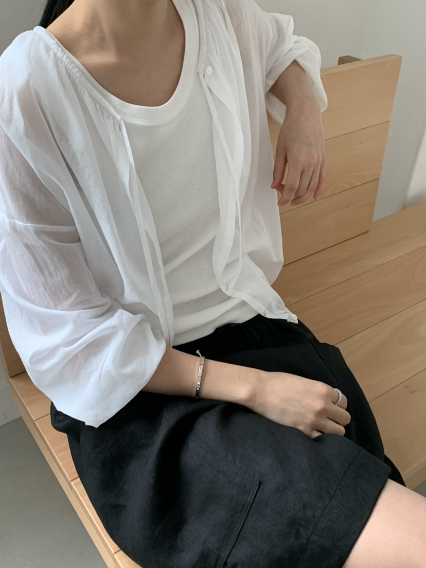 REGULARLY/PLACOR韓國東大門直郵女士新款26夏季襯衫蕾絲衫REGULARLY/PLACOR襯衫/蕾絲衫