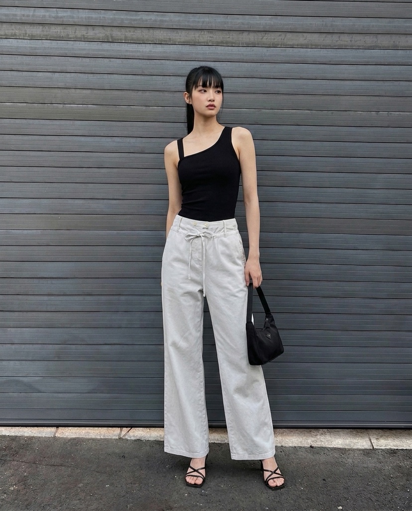 GALERIE NUIT韓國東大門代購女士新款時尚推薦人氣休閑褲GALERIE NUIT休閑褲