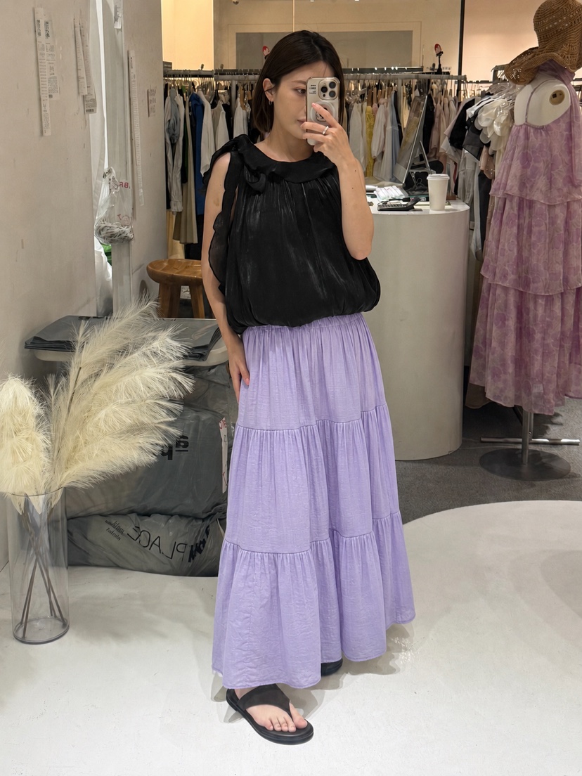 FABRIC韓國東大門代購女士新款推薦人氣時尚熱賣休閑長裙FABRIC長裙