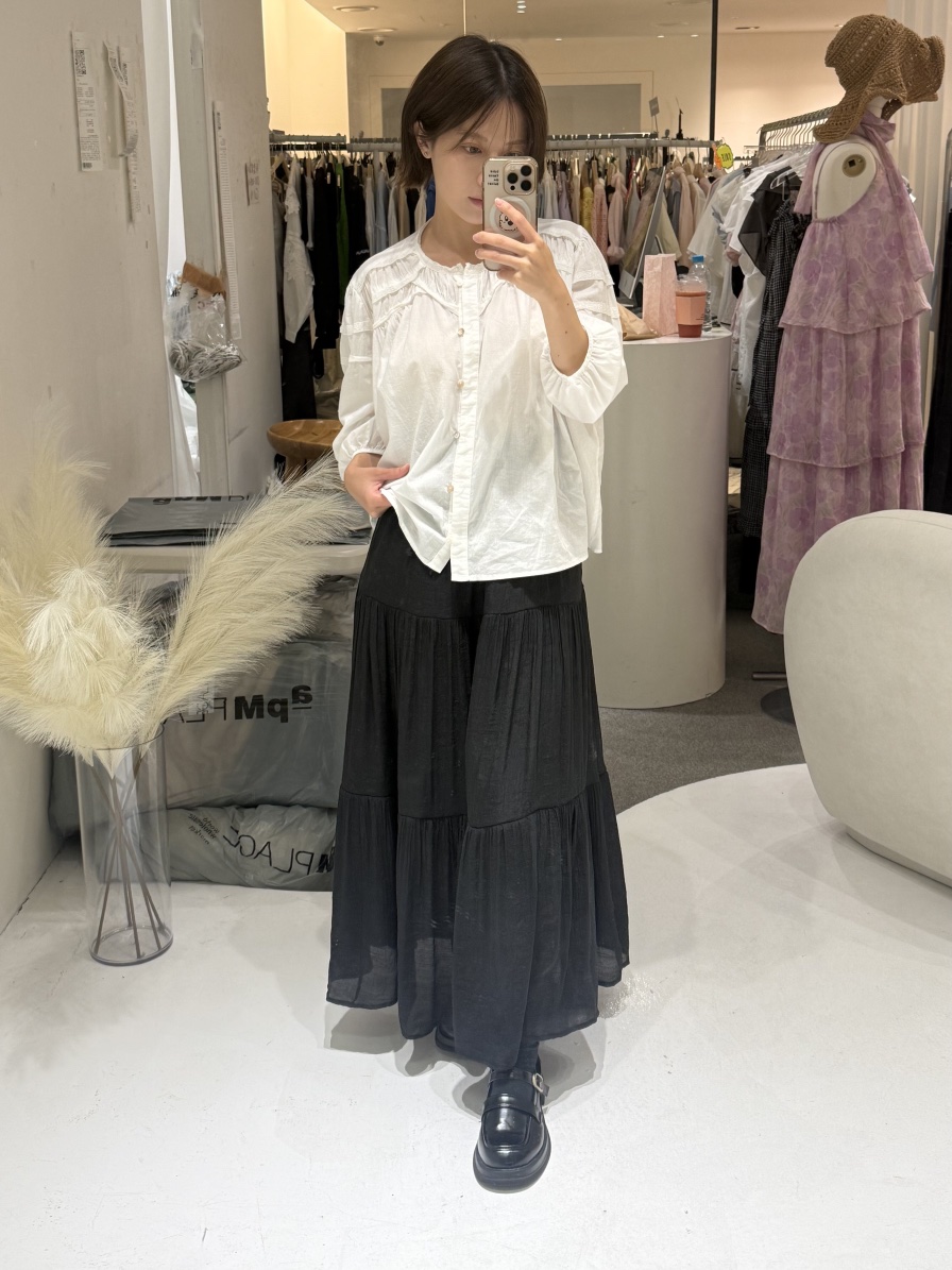 FABRIC韓國東大門代購女士新款推薦人氣時尚熱賣休閑長裙FABRIC長裙