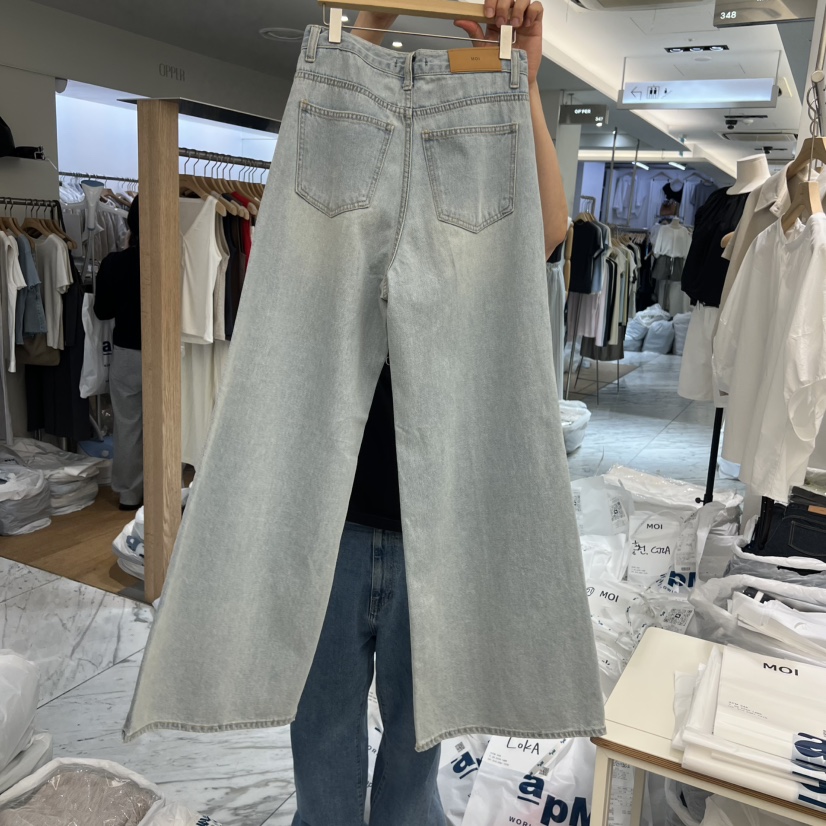 MOI-A韓國直郵女士新品熱賣休閑時尚26夏季推薦人氣牛仔褲MOI-A牛仔褲
