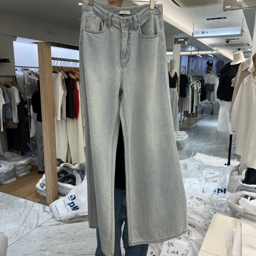 MOI-A韓國直郵女士新品熱賣休閑時尚26夏季推薦人氣牛仔褲MOI-A牛仔褲圖色1