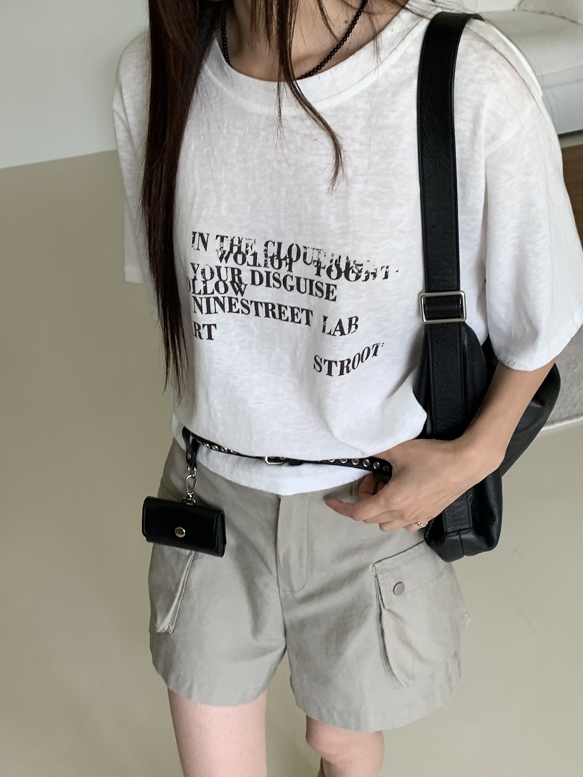 RIVER RAIN韓國東大門直郵女裝新款時尚26夏季熱賣推薦T恤RIVER RAINT恤