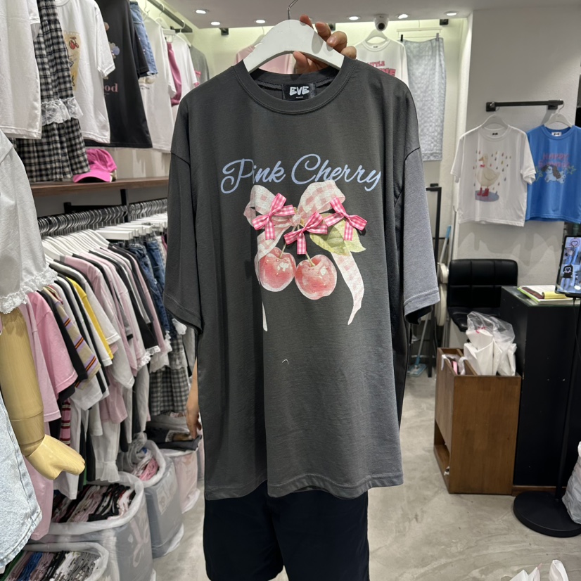 EVE韓國東大門直郵女裝新款時尚推薦休閑人氣26夏季熱賣T恤EVET恤圖色3