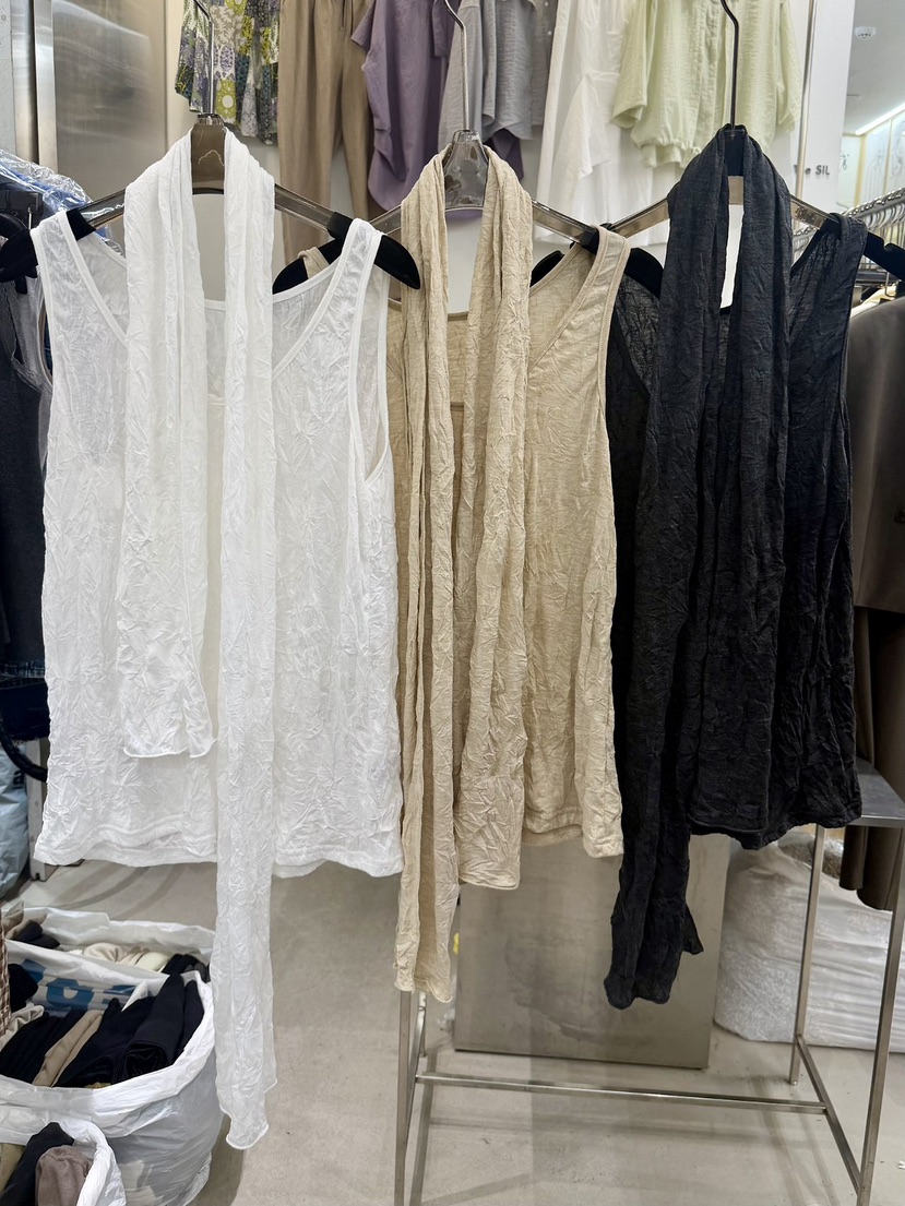 THE SIL韓國東大門代購女裝新品休閑人氣熱賣吊帶背心套裝THE SIL/1 2ILLY吊帶/背心圖色3左一色