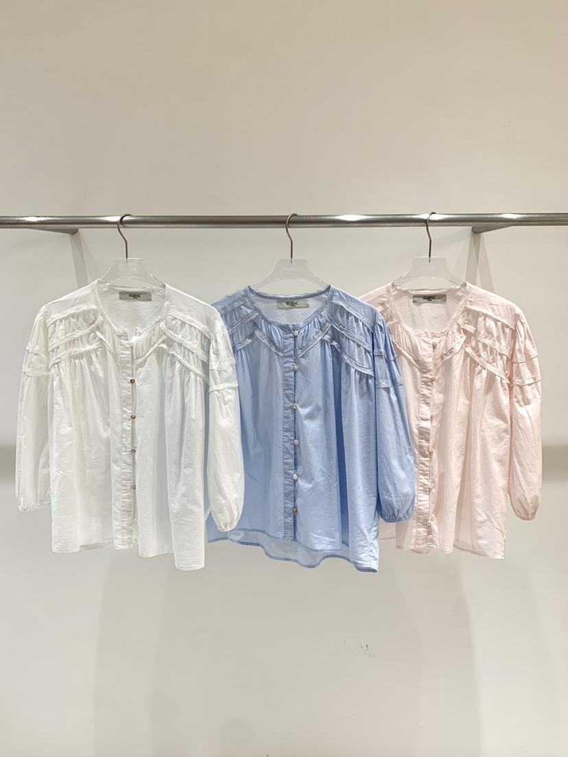 FABRIC東大門實拍韓國女裝新品推薦人氣26夏季襯衫蕾絲衫FABRIC襯衫/蕾絲衫