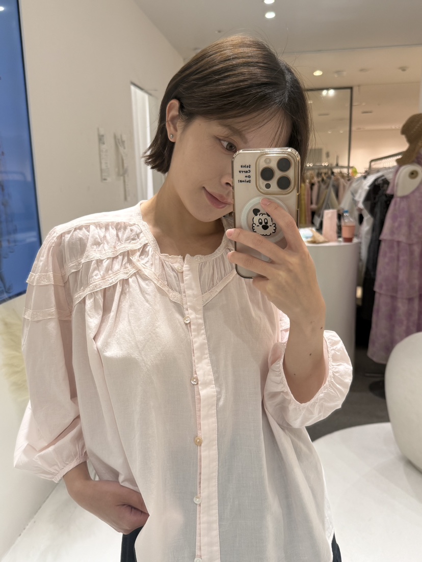 FABRIC東大門實拍韓國女裝新品推薦人氣26夏季襯衫蕾絲衫FABRIC襯衫/蕾絲衫