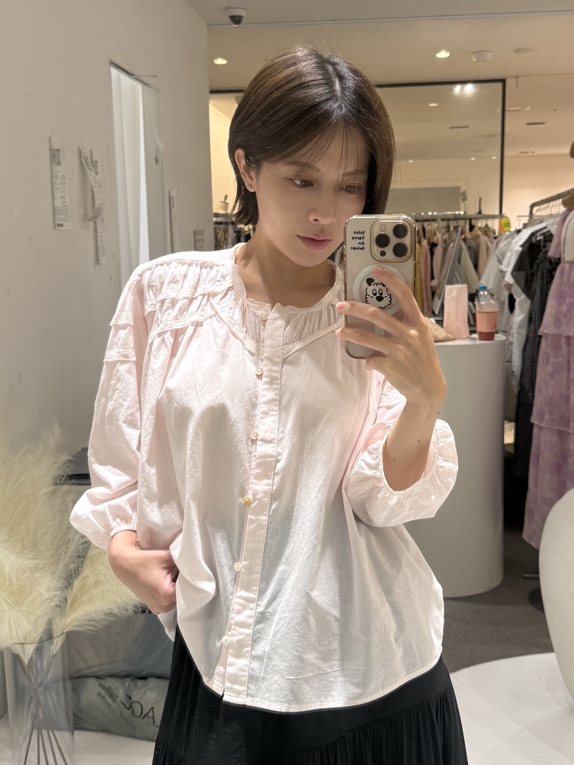 FABRIC東大門實拍韓國女裝新品推薦人氣26夏季襯衫蕾絲衫FABRIC襯衫/蕾絲衫