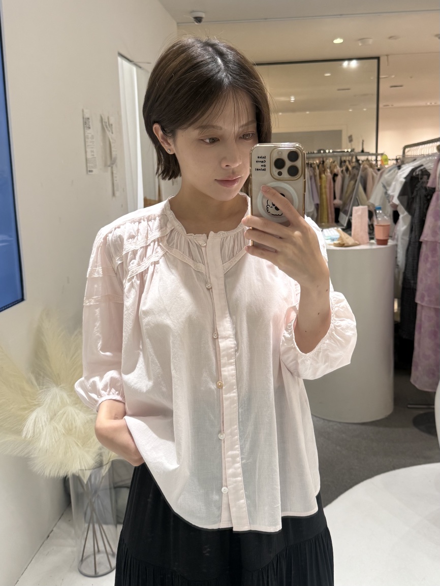 FABRIC東大門實拍韓國女裝新品推薦人氣26夏季襯衫蕾絲衫FABRIC襯衫/蕾絲衫