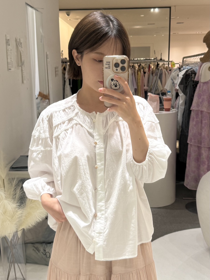 FABRIC東大門實拍韓國女裝新品推薦人氣26夏季襯衫蕾絲衫FABRIC襯衫/蕾絲衫