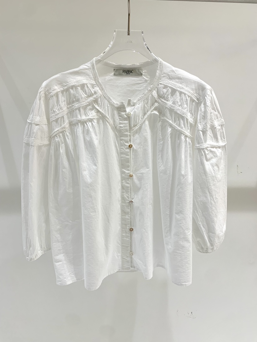 FABRIC東大門實拍韓國女裝新品推薦人氣26夏季襯衫蕾絲衫FABRIC襯衫/蕾絲衫圖色1