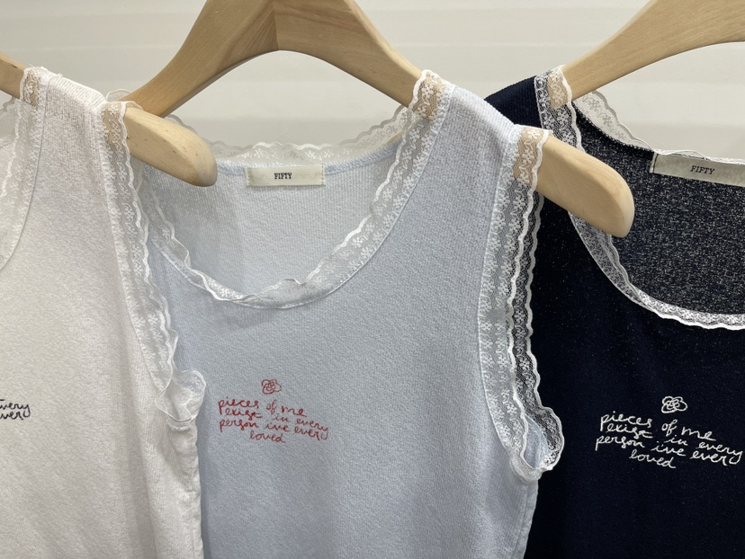 FIFTY東大門實拍韓國女裝新品熱賣人氣26夏季吊帶背心無袖羅紋FIFTY吊帶/背心