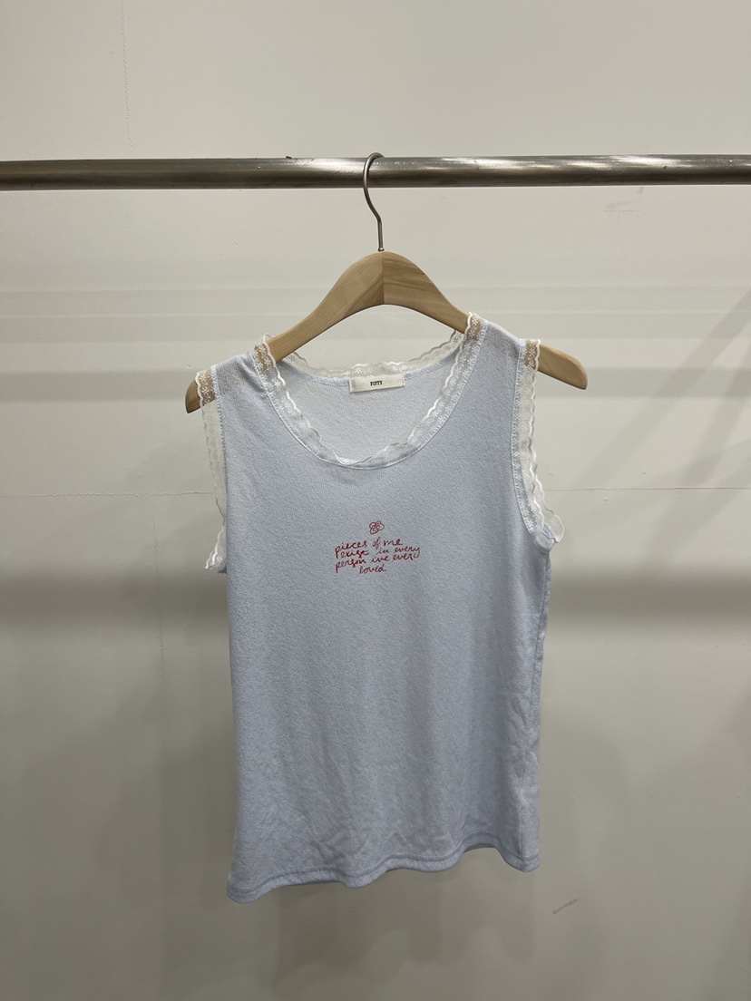 FIFTY東大門實拍韓國女裝新品熱賣人氣26夏季吊帶背心無袖羅紋FIFTY吊帶/背心圖色1