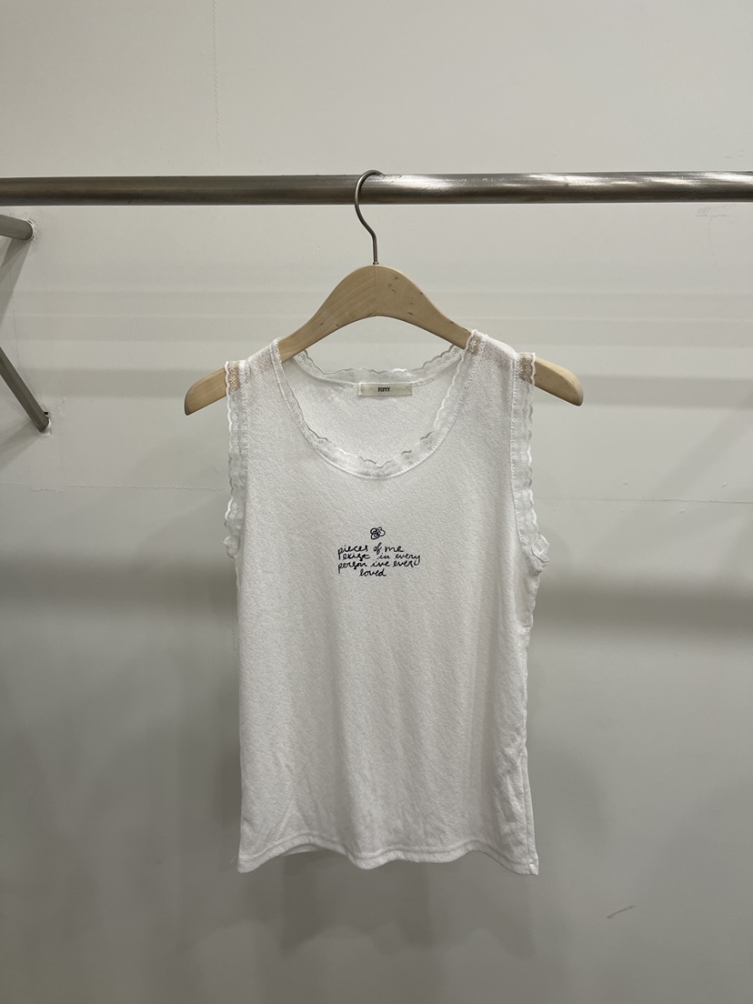 FIFTY東大門實拍韓國女裝新品熱賣人氣26夏季吊帶背心無袖羅紋FIFTY吊帶/背心圖色3
