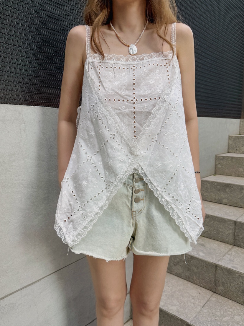 81 MARKET-L韓國代購女裝新品時尚熱賣推薦休閑吊帶背心81 MARKET-L吊帶/背心