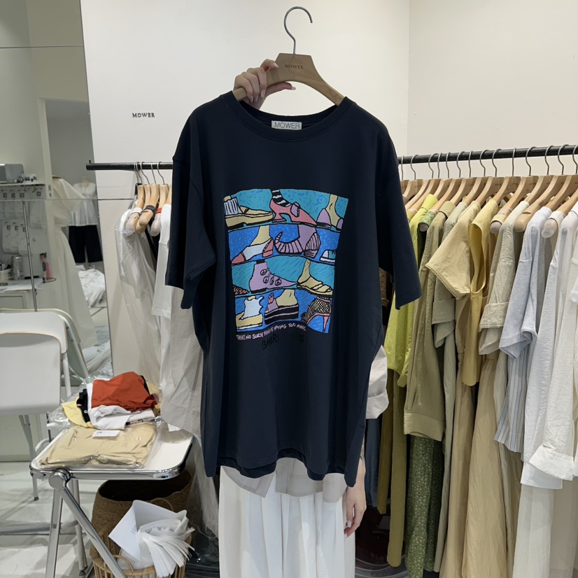 MOWER韓國直郵女裝新品熱賣時尚推薦26夏季人氣休閑T恤MOWERT恤圖色2