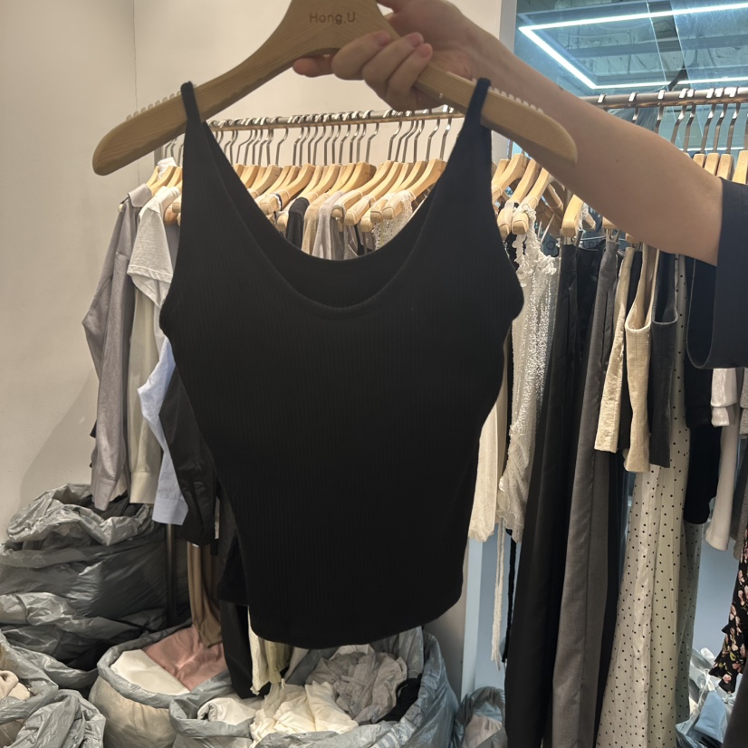 HONG.U東大門實拍韓國女士新品26夏季熱賣吊帶背心U領無袖HONG.U吊帶/背心圖色3