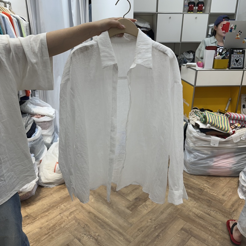 DE LINE韓國東大門代購女士新款26夏季時尚休閑襯衫蕾絲衫DE LINE襯衫/蕾絲衫