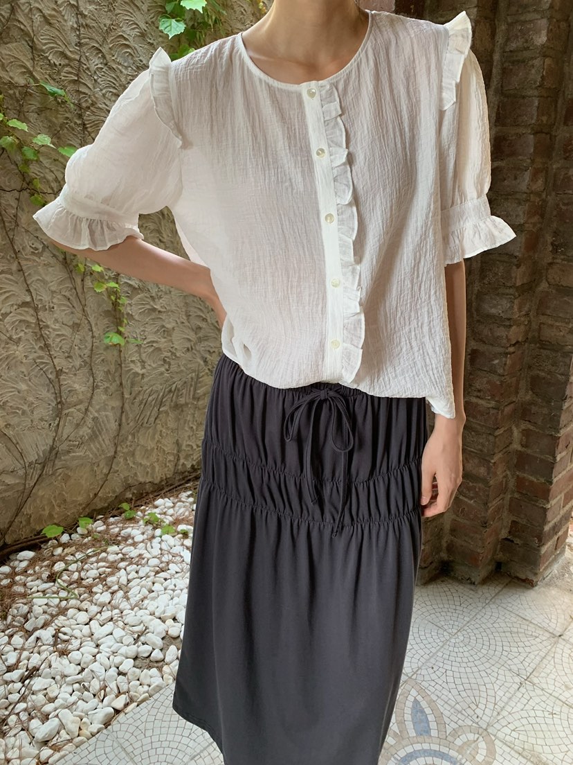LOVE MY SANTA韓國東大門代購女士新品26夏季襯衫蕾絲衫Santa/LOVE MY SANTA襯衫/蕾絲衫圖色1