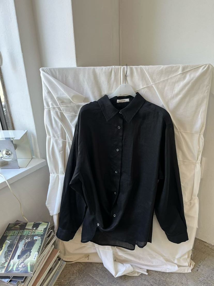 TUG東大門實拍韓國女士新款熱賣時尚26夏季襯衫蕾絲衫亞麻TUG襯衫/蕾絲衫圖色4