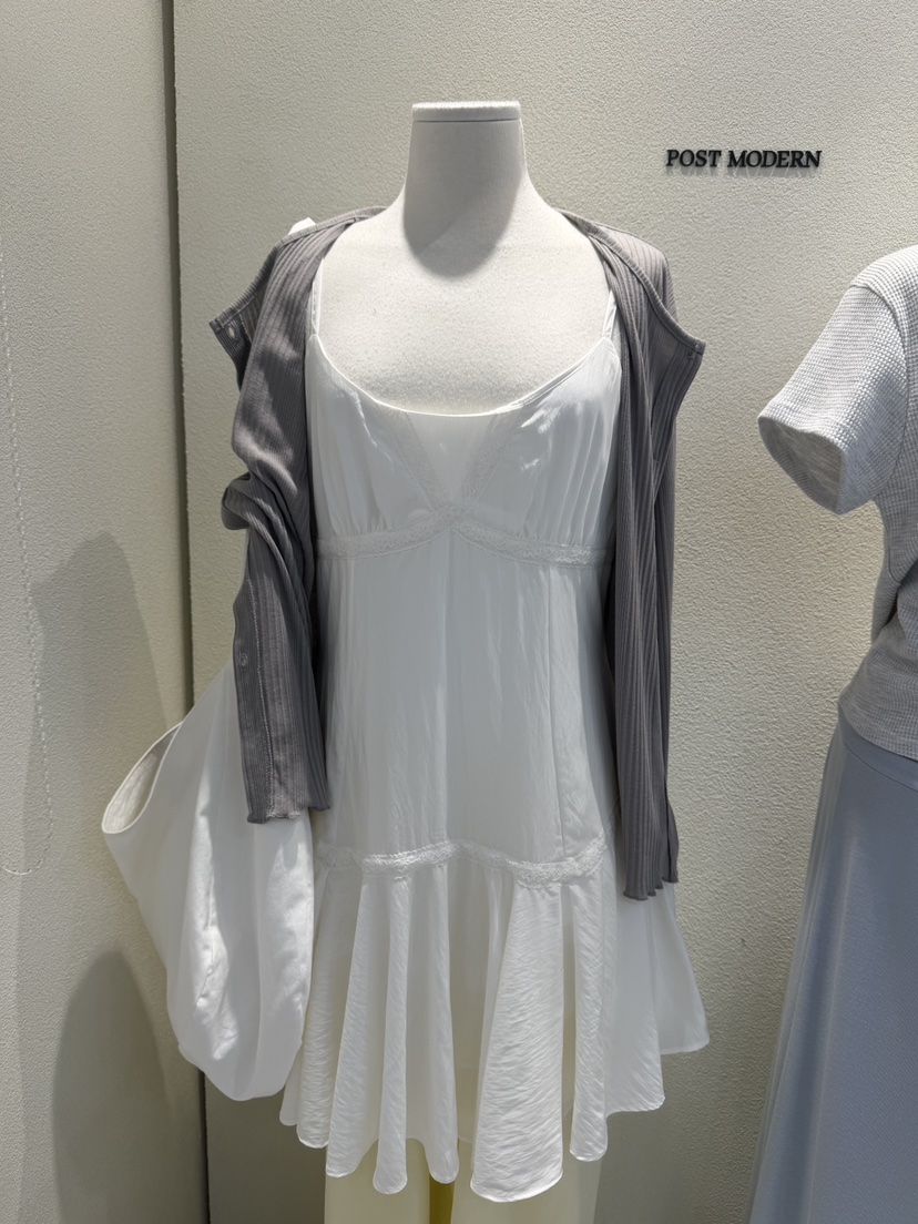 POSTMODERN韓國東大門代購女士新品推薦26夏季連衣裙蕾絲POSTMODERN連衣裙