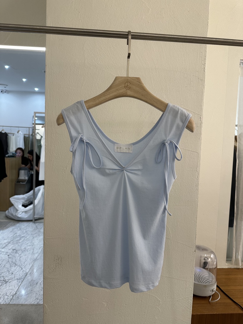 BPLAN韓國直郵女裝新款熱賣推薦人氣時尚吊帶背心無袖緞帶BPLAN吊帶/背心圖色3