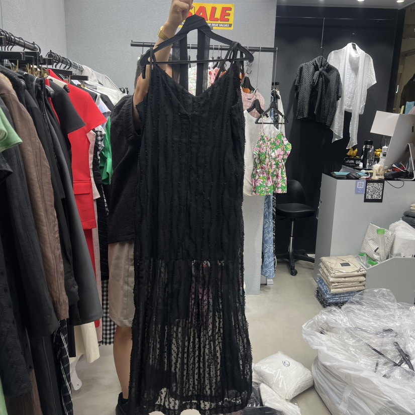 TANIA韓國代購女裝新款時尚熱賣休閑26夏季連衣裙含飄帶蕾絲TANIA連衣裙