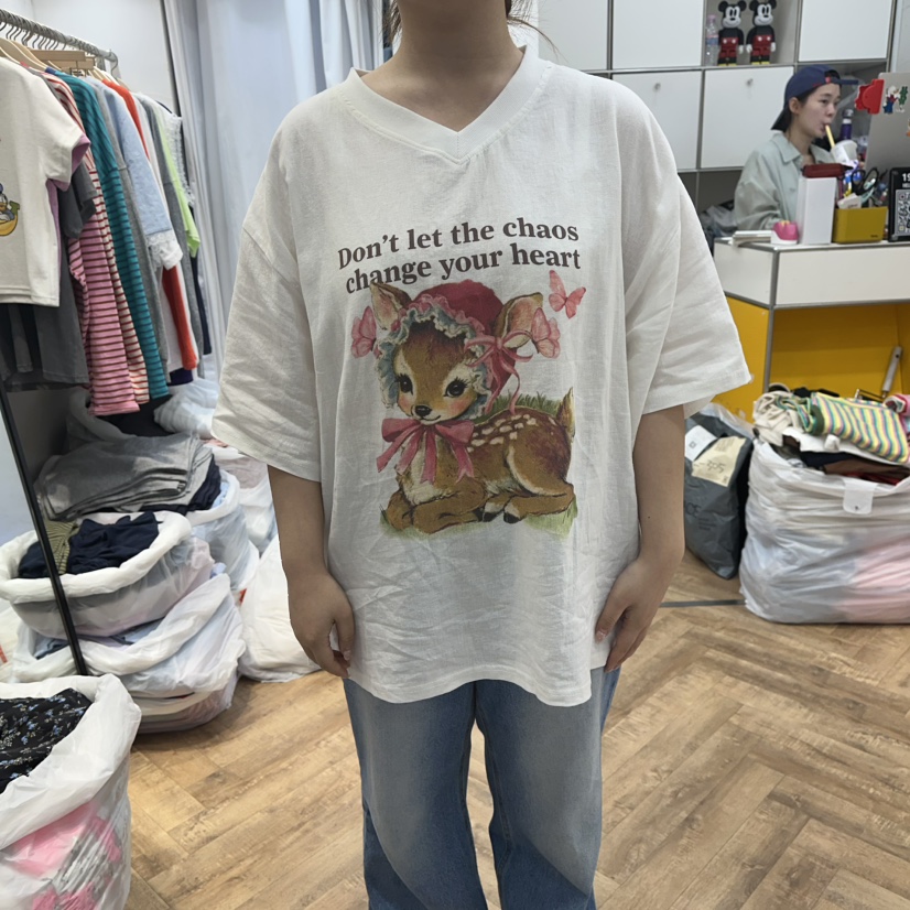 DE LINE東大門實拍韓國女士新品人氣時尚26夏季休閑熱賣T恤DE LINET恤圖色1