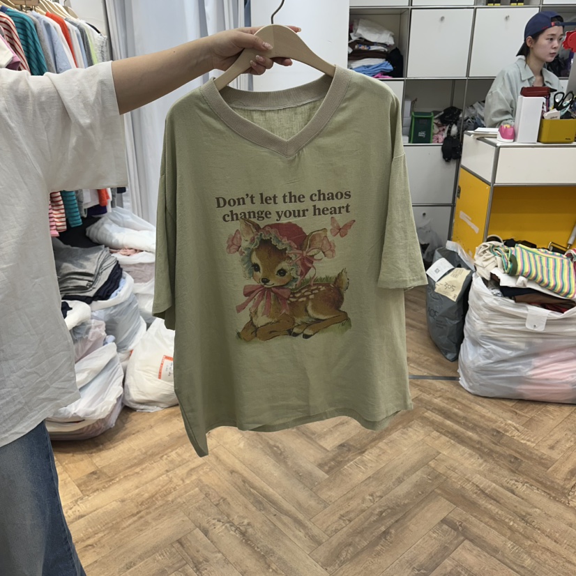 DE LINE東大門實拍韓國女士新品人氣時尚26夏季休閑熱賣T恤DE LINET恤圖色4