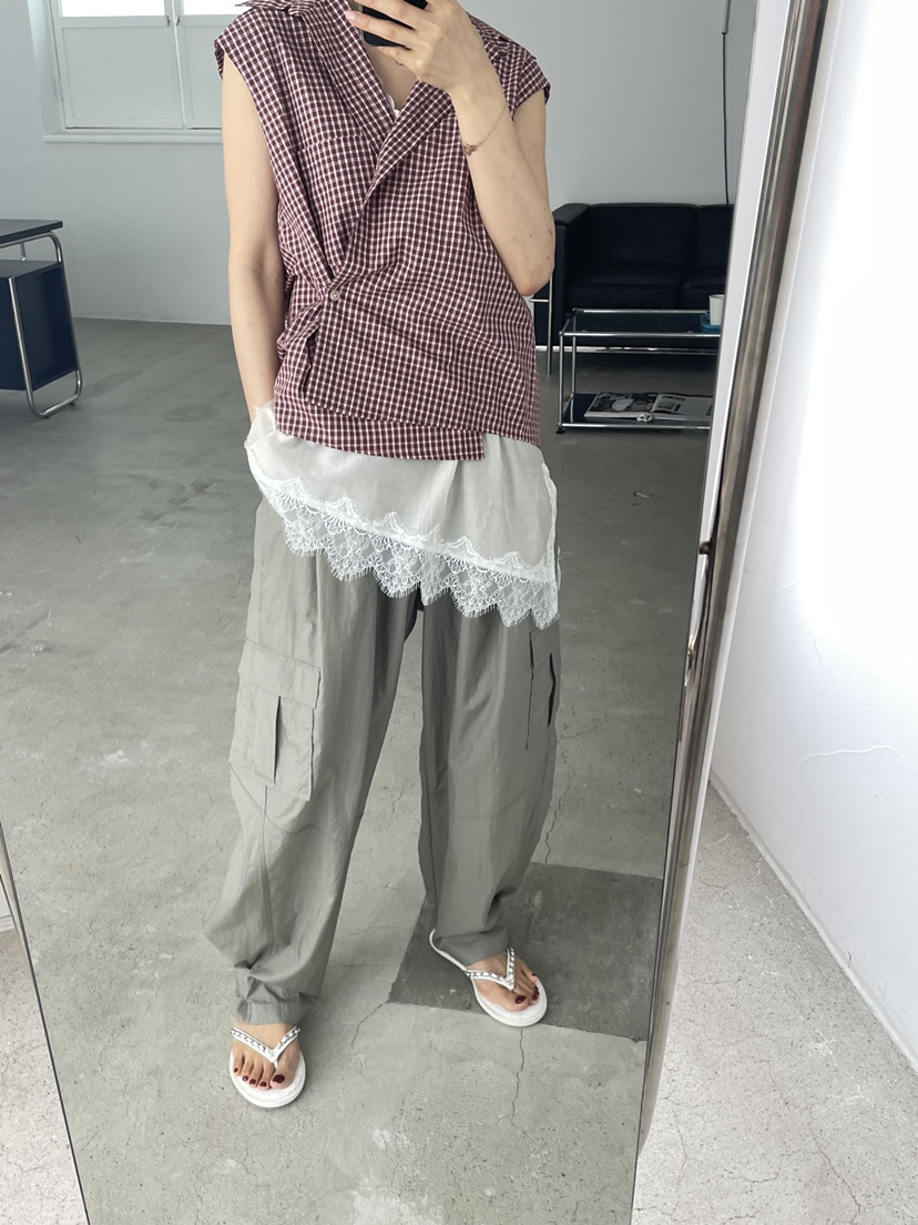 EDITION-P韓國東大門代購女裝新品推薦人氣26夏季休閑褲口袋EDITION/CHAHEE休閑褲
