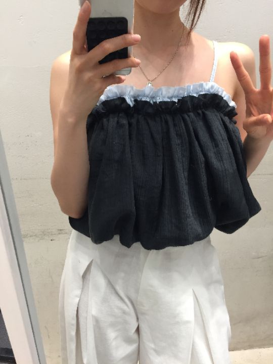 mars韓國直郵女裝新款推薦休閑熱賣時尚人氣吊帶背心無袖mars吊帶/背心