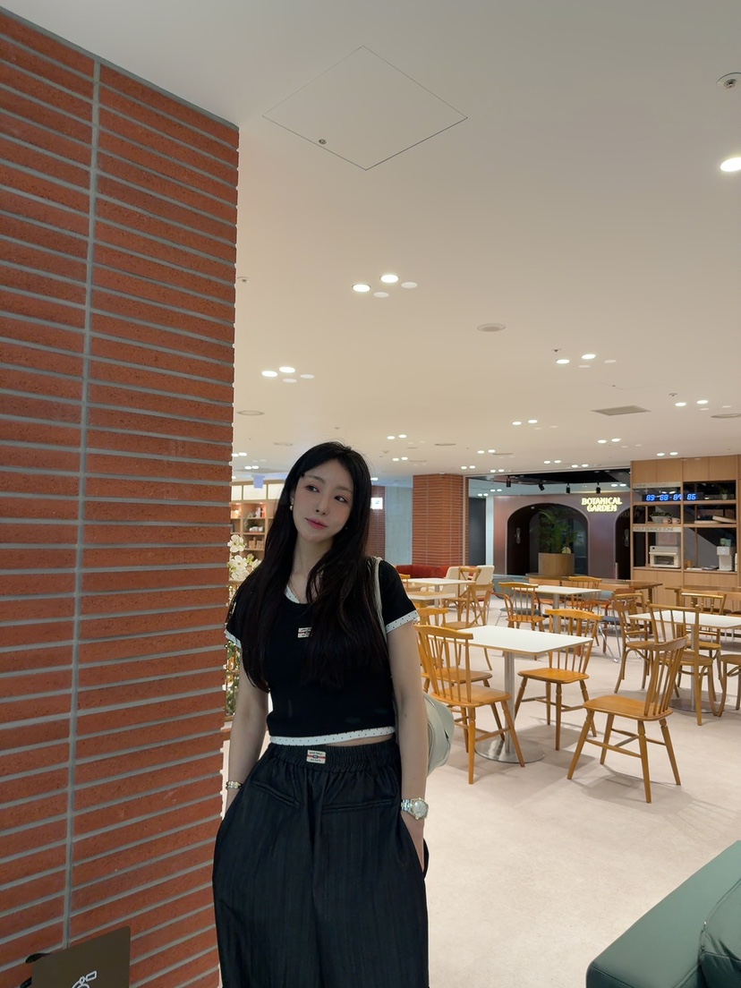 PALETTE-Q東大門實拍韓國女士新品熱賣休閑人氣T恤圓點分層PALETTE-QT恤