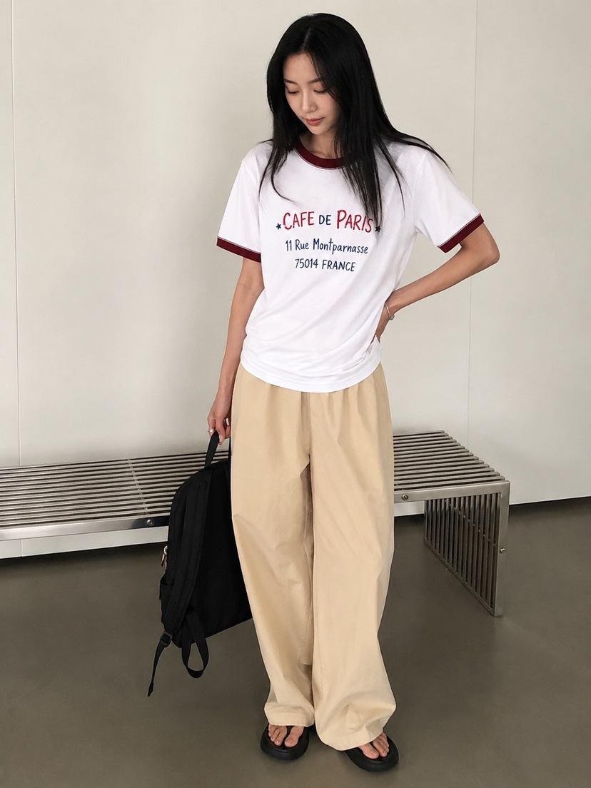 THE ABLE韓國東大門直郵女裝新品熱賣休閑推薦時尚人氣T恤THE ABLE/TAT恤