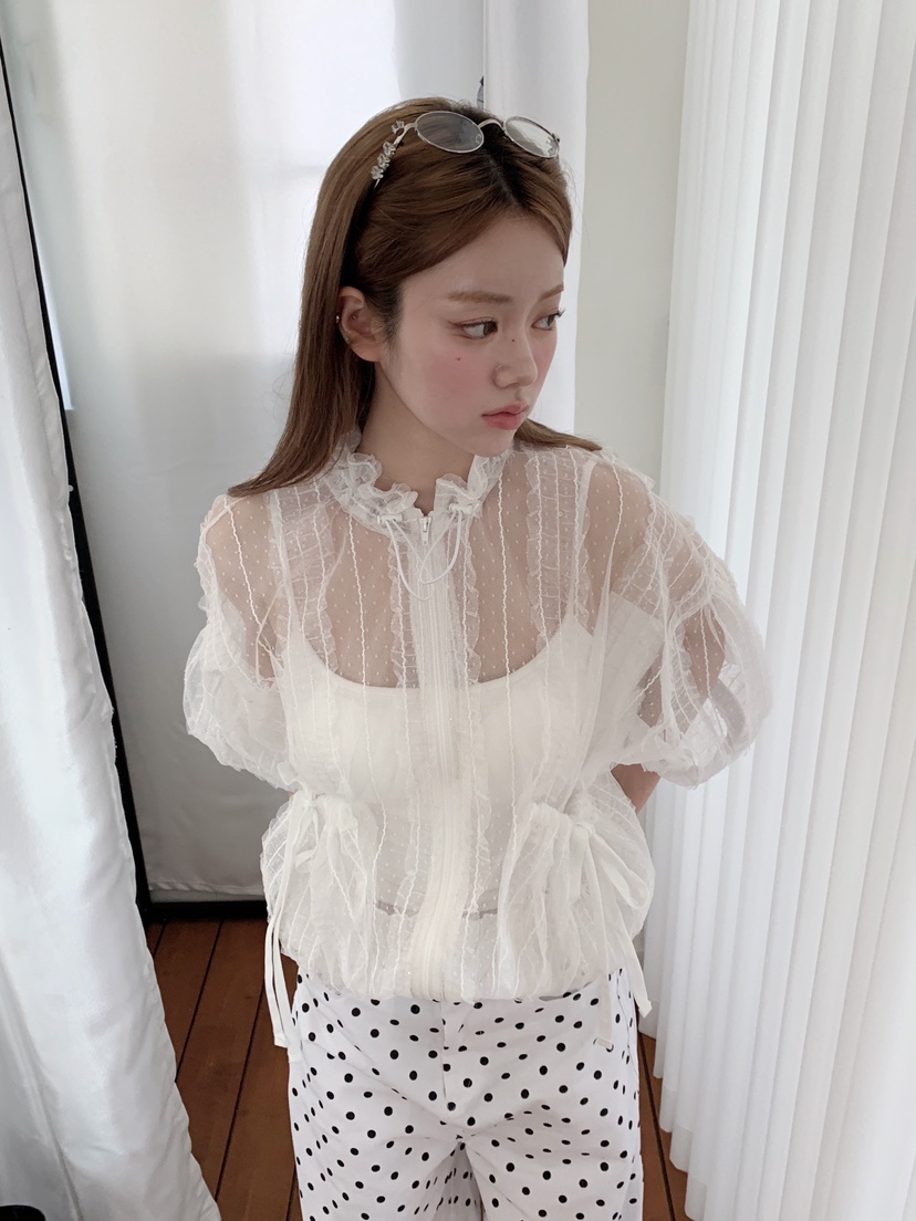 MAISONDEGLORY韓國代購女士新款26夏季時尚推薦休閑夾克蕾絲MAISON DE GLORY夾克
