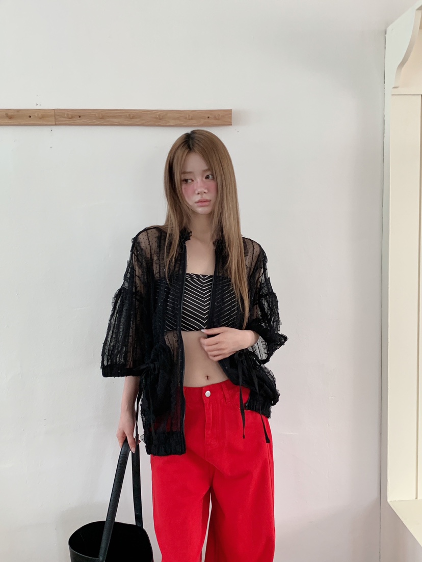 MAISONDEGLORY韓國代購女士新款26夏季時尚推薦休閑夾克蕾絲MAISON DE GLORY夾克
