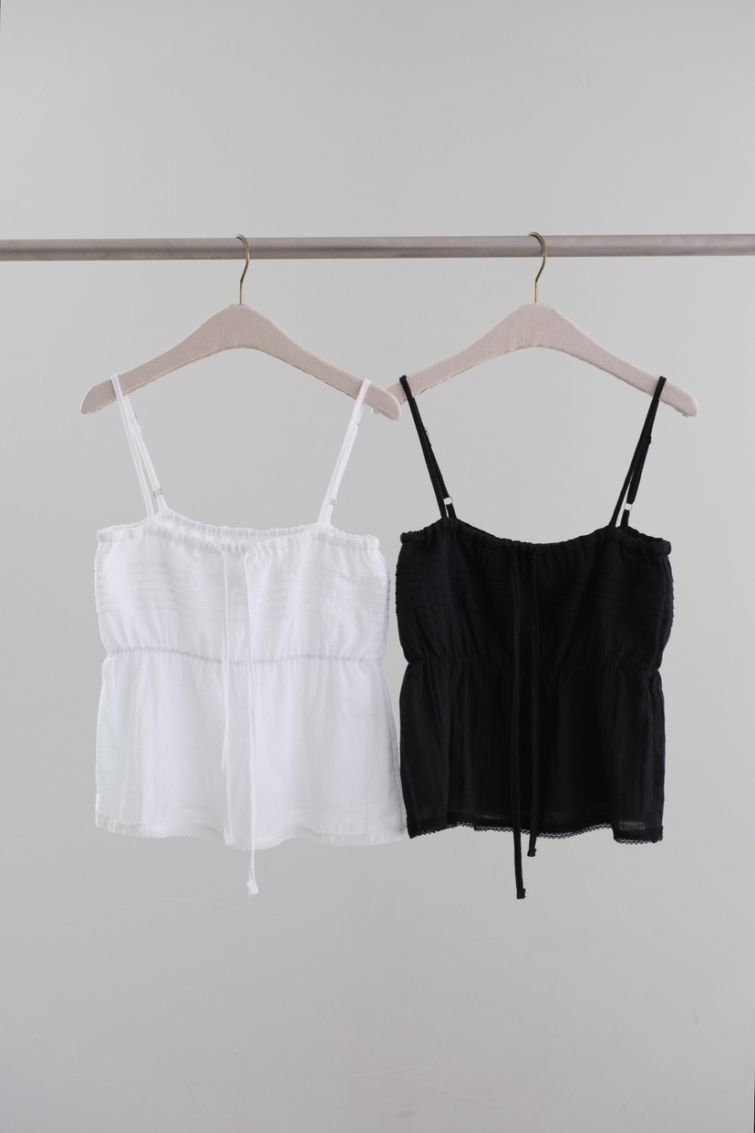 SORBET/FLAT WHITE東大門實拍韓國女士新款時尚吊帶背心SORBET/FLAT WHITE吊帶/背心