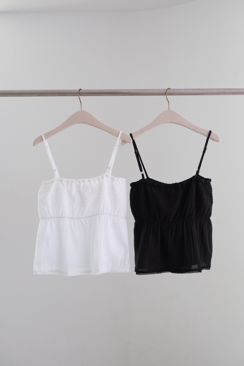 SORBET/FLAT WHITE東大門實拍韓國女士新款時尚吊帶背心SORBET/FLAT WHITE吊帶/背心