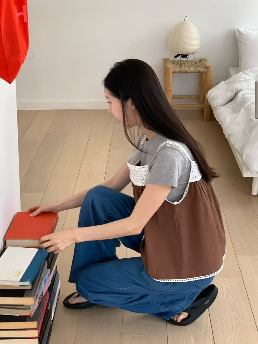 BINUS韓國東大門直郵女士新品26夏季時尚吊帶背心鉤針編織BINUS吊帶/背心