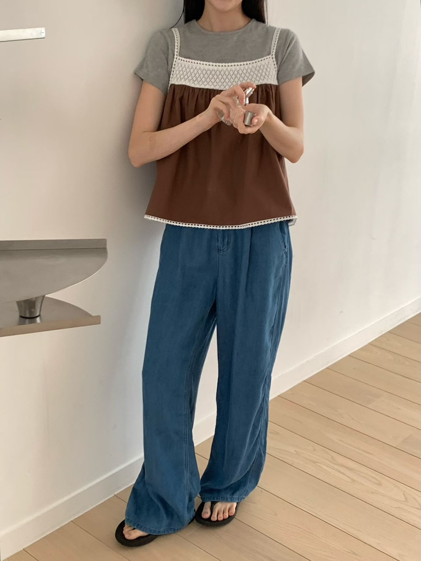 BINUS韓國東大門直郵女士新品26夏季時尚吊帶背心鉤針編織BINUS吊帶/背心