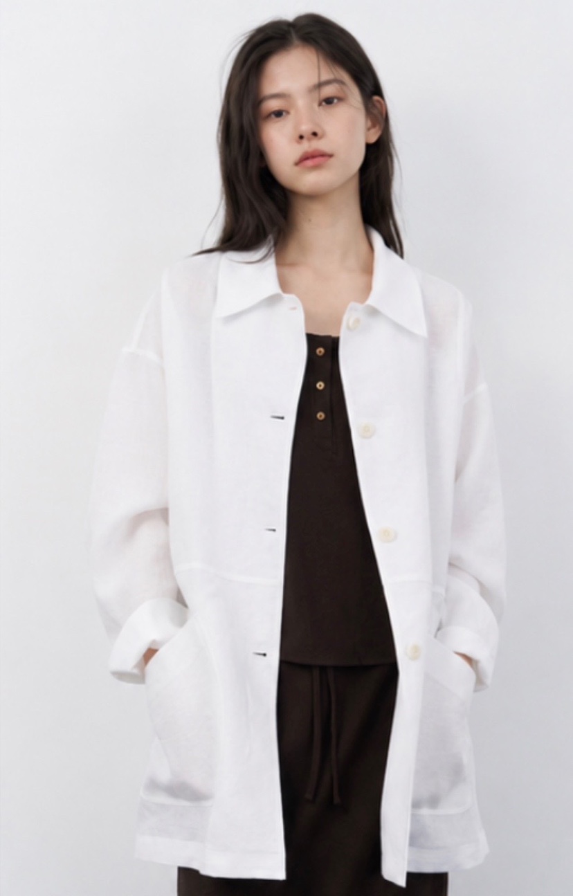 THE EYL韓國東大門直郵女裝新品時尚推薦26夏季夾克亞麻THE EYL夾克