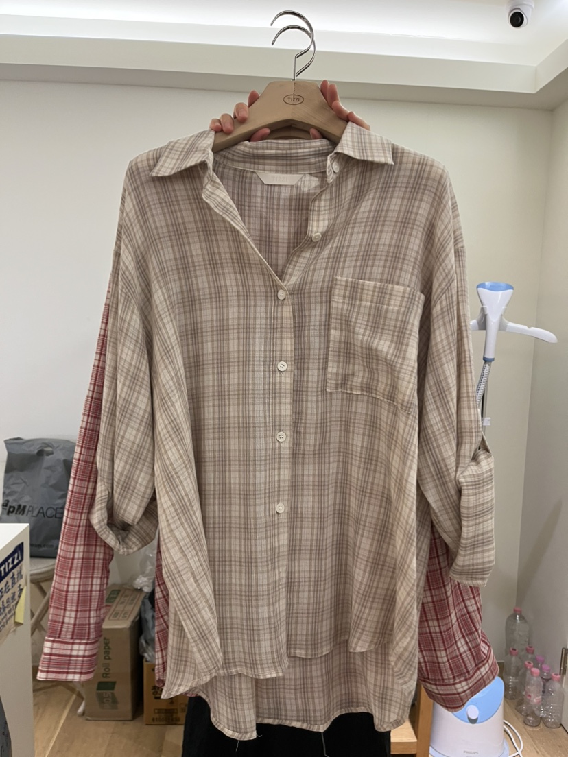 TIZZI韓國東大門直郵女裝新品熱賣26夏季休閑人氣襯衫蕾絲衫TIZZI襯衫/蕾絲衫圖色1
