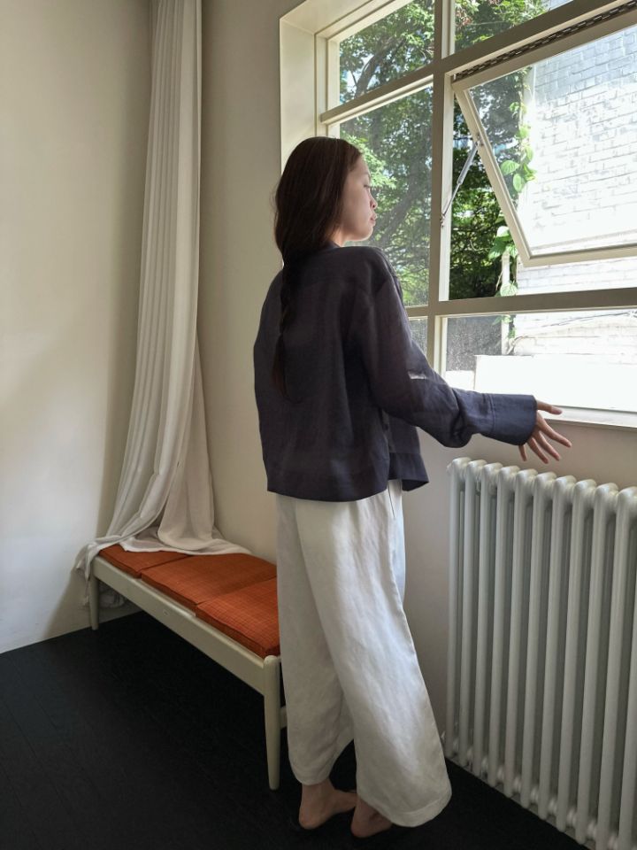 MARE韓國東大門代購女裝新款熱賣26夏季人氣襯衫蕾絲衫亞麻MARE襯衫/蕾絲衫